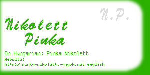 nikolett pinka business card